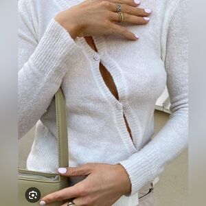 White Cloud Asymmetrical Cardigan